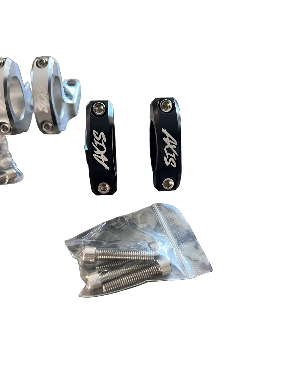 31.8mm Direct Mount Handlebar Clamp Set (Black or Silver)