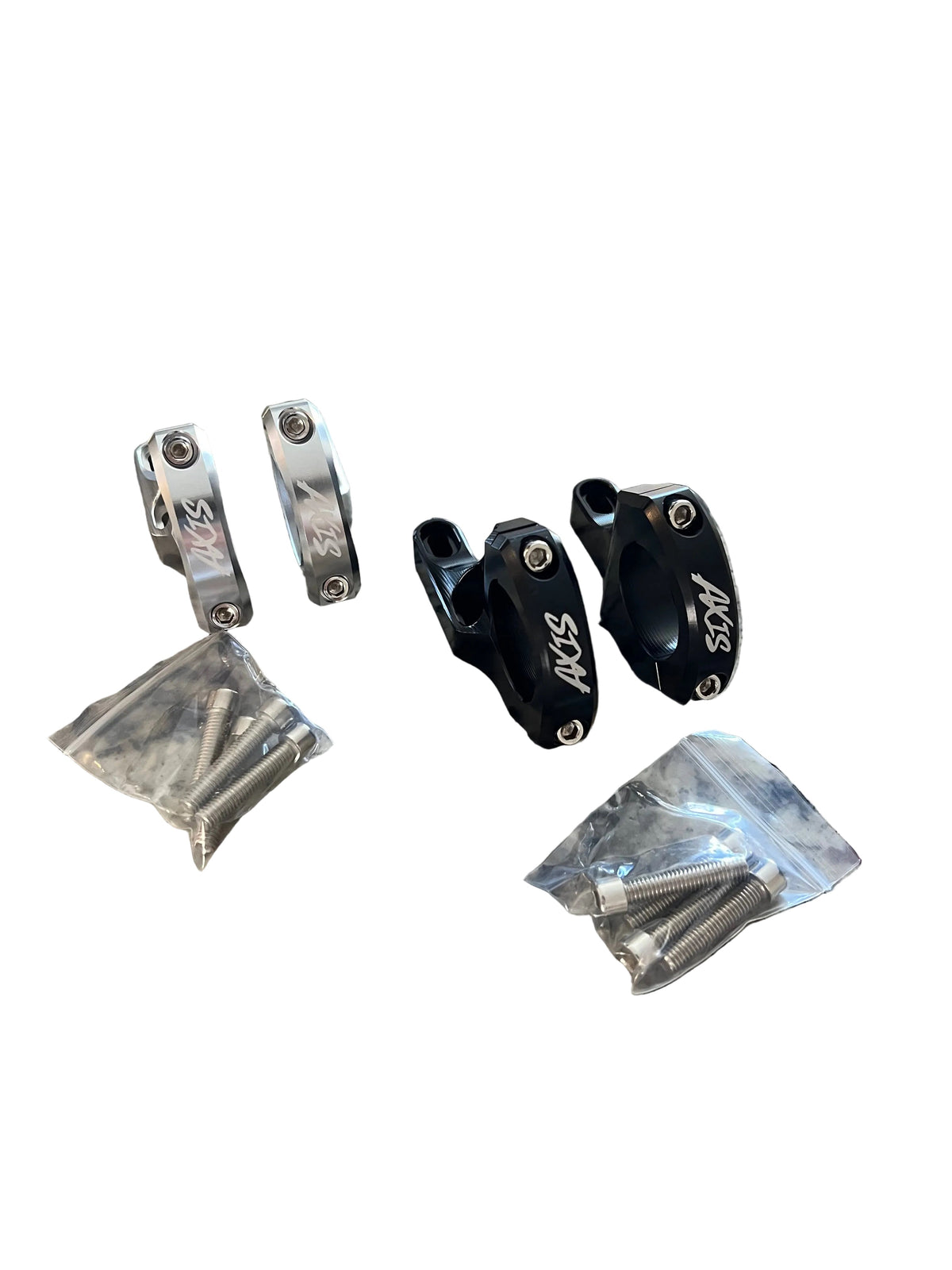 31.8mm Direct Mount Handlebar Clamp Set (Black or Silver)