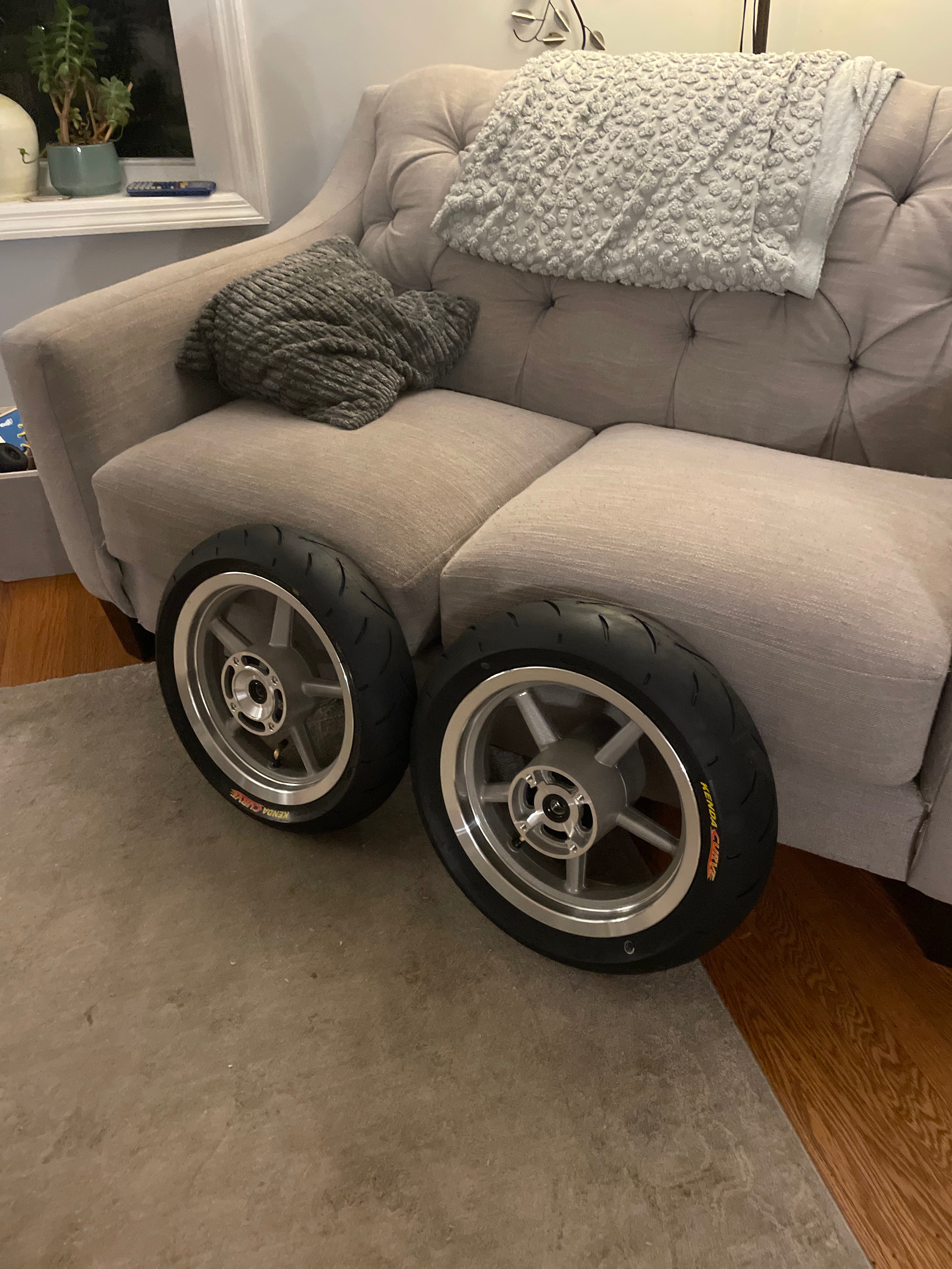 12in kenda curve supermoto wheelset
