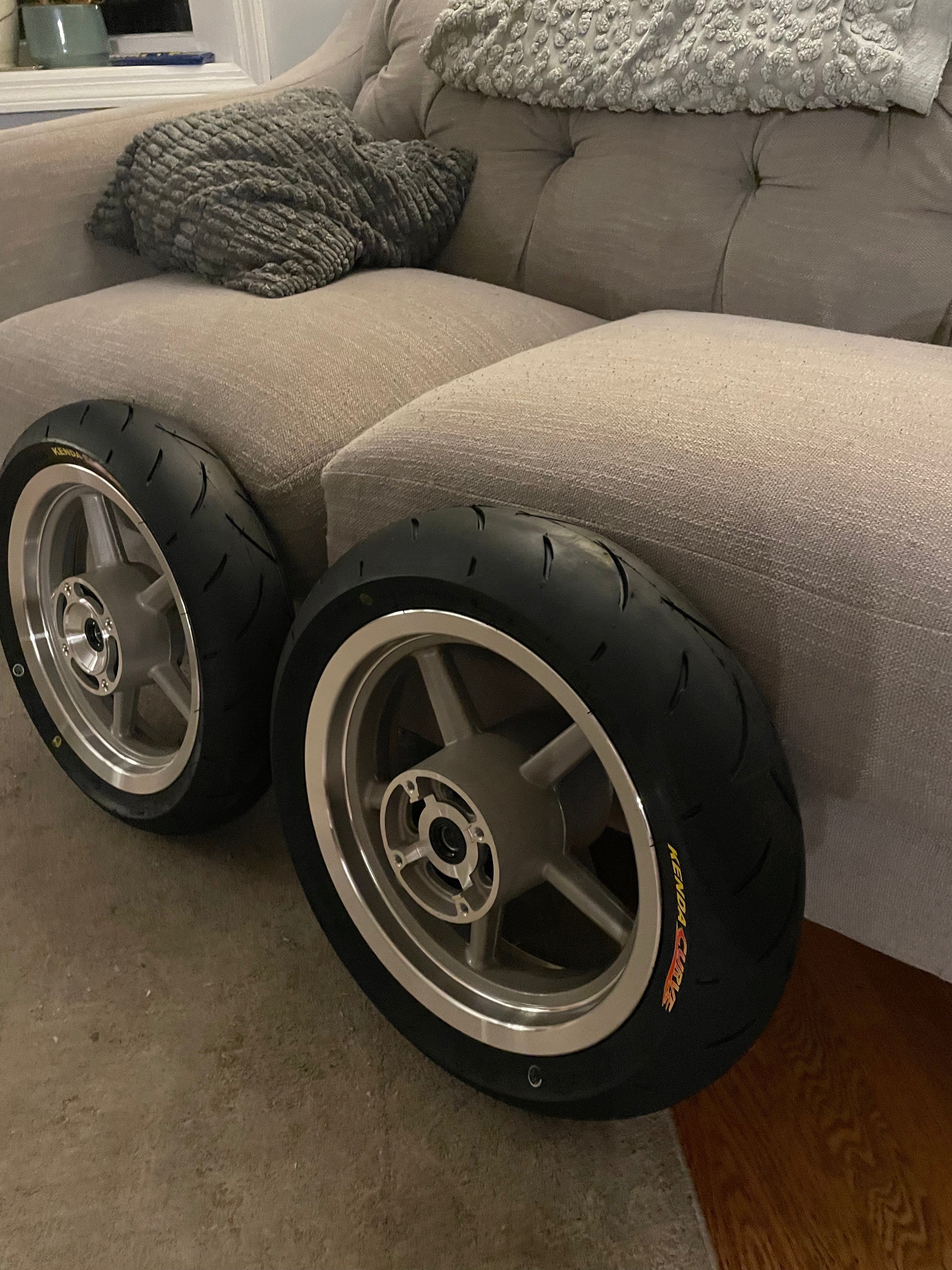 12in kenda curve supermoto wheelset