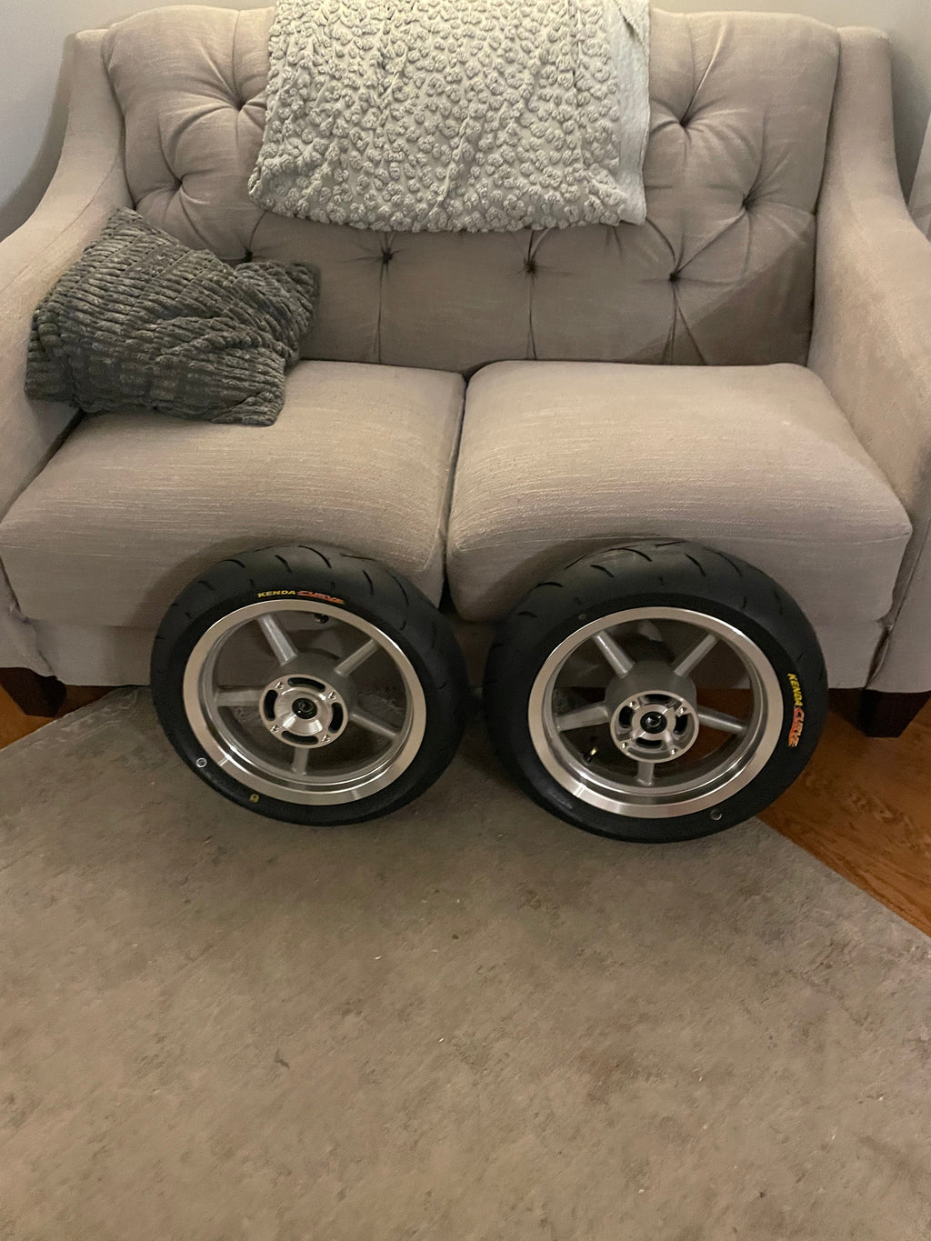 12in kenda curve supermoto wheelset