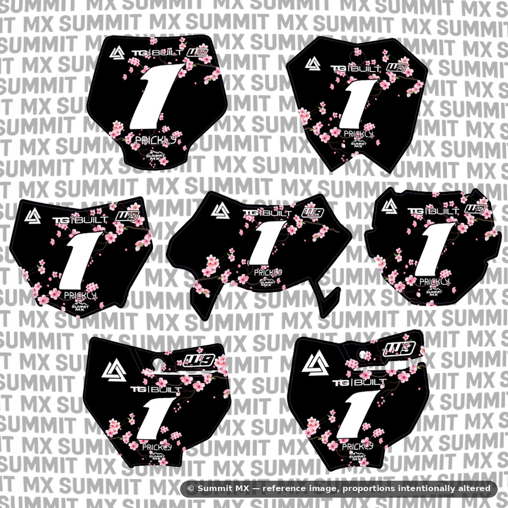 Cherry Blossom Number Plate Decal