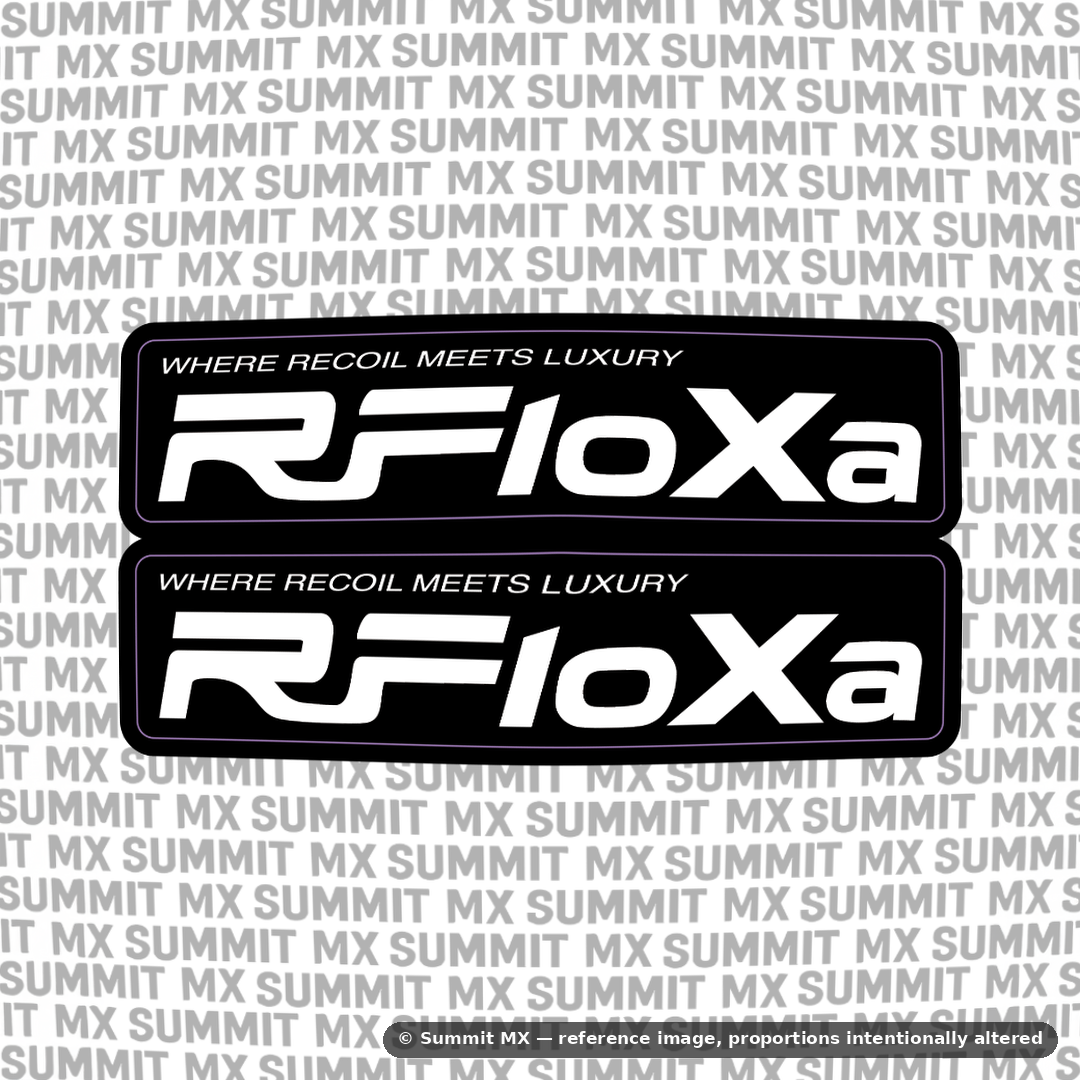 RFloXa "Where Recoil Meets Luxury" Fork Tube Decal