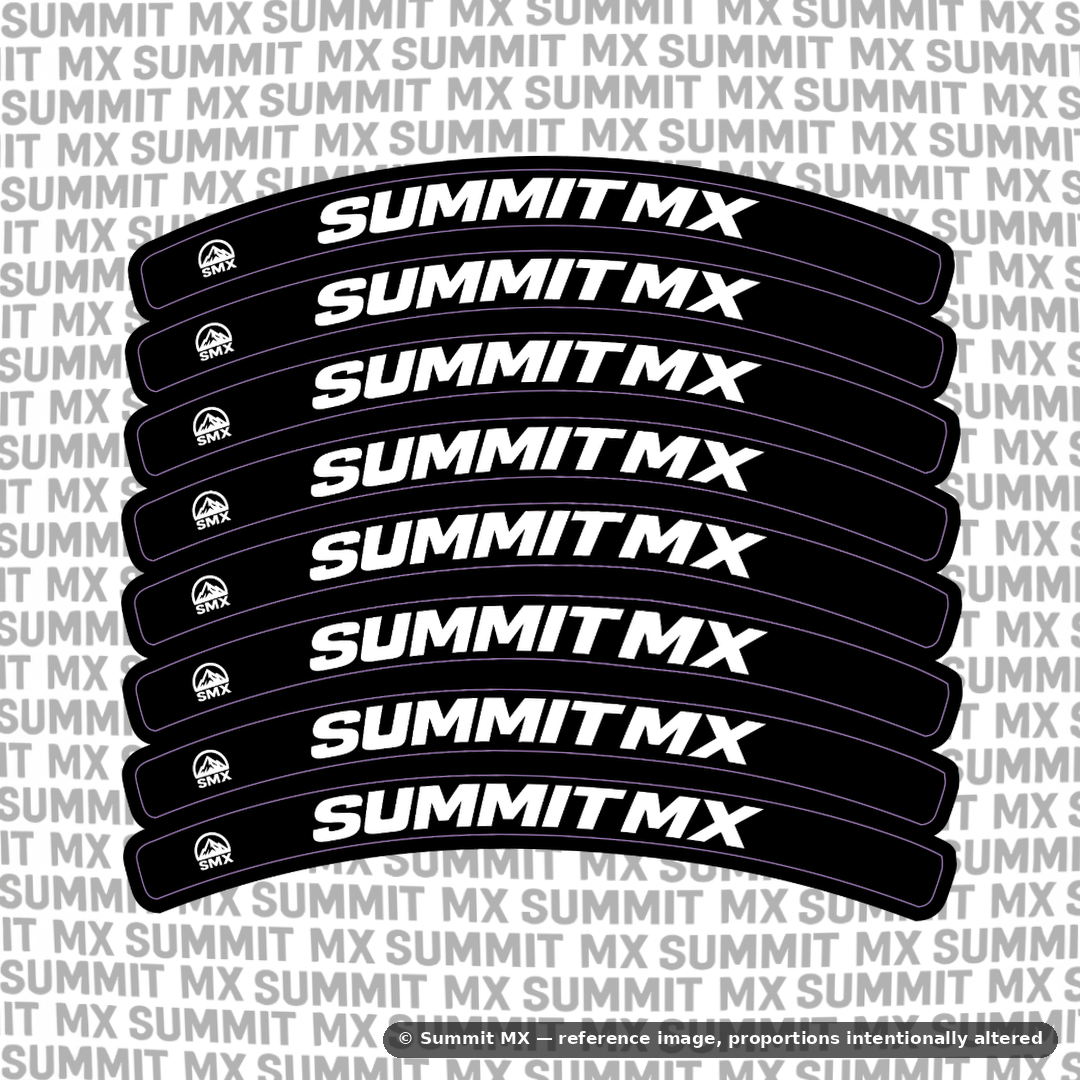 Summit MX Rim Decals